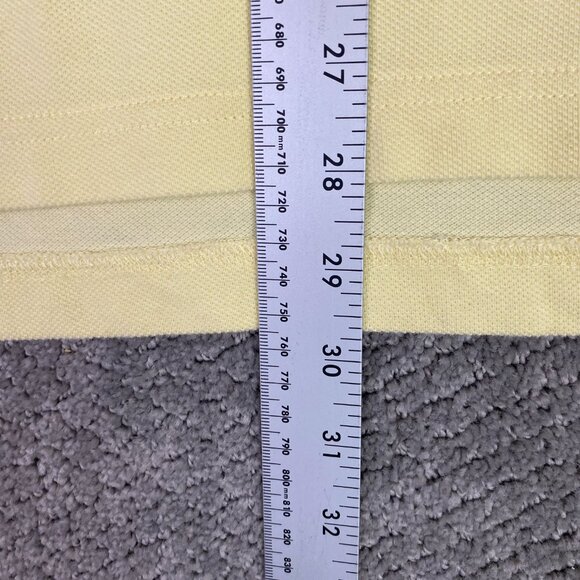 J. CREW Classic Pique Polo Shirt Men's Large Yellow Oarsman Mesh Preppy BE239 - Picture 12 of 12